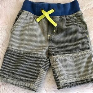 Mini Boden grey stripe engineer shorts 1-1/2y